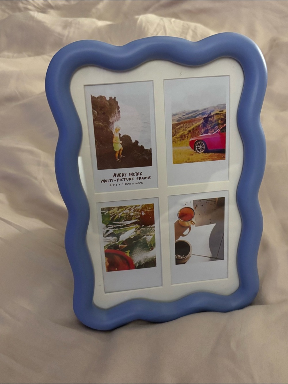 Urban Outfitters Avery Lavender Wavy 4-Photo Picture Frame